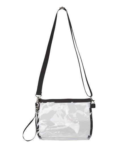 Liberty Bags Classic Clear Stadium Purse/Handbag 5785 #color_Black