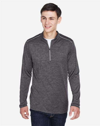 CORE365 Men's Kinetic Performance Quarter-Zip Pullover CE401 #colormdl_Carbon/ Black