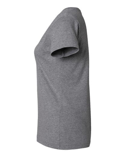 LAT Women's Fine Jersey V-Neck Tee 3507 #color_Granite Heather