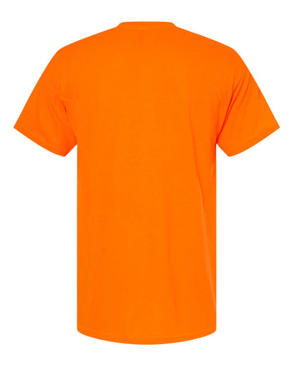 M&O Men's Gold Soft Touch T-Shirt 4800 #color_Safety Orange