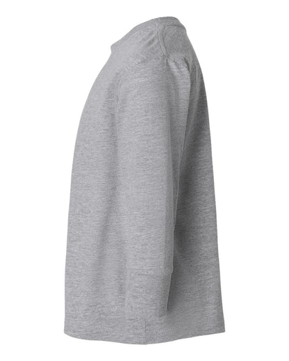 Rabbit Skins Toddler Fine Jersey Long Sleeve Tee 3302 #color_Heather