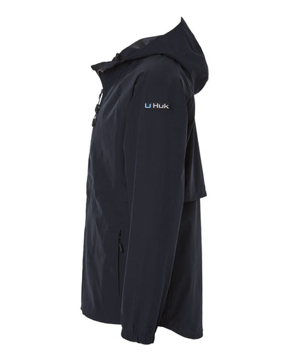 HUK Men's Rover Rain Jacket H400148 #color_Black