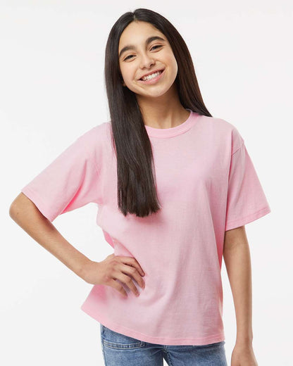 M&O Youth Gold Soft Touch T-Shirt 4850 #colormdl_Light Pink