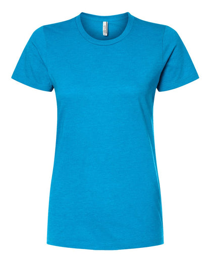 Tultex Women's Premium Cotton Blend T-Shirt 542 #color_Turquoise Heather