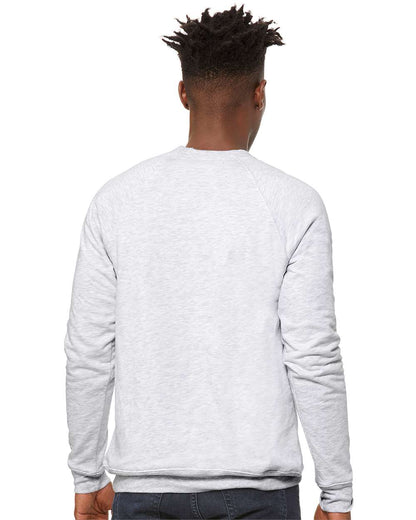 BELLA + CANVAS Unisex Sponge Fleece Raglan Crewneck Sweatshirt 3901 #colormdl_Ash