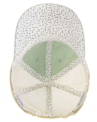 Infinity Her Women's Washed Mesh-Back Cap TESS #color_Sage/ Polka Dots