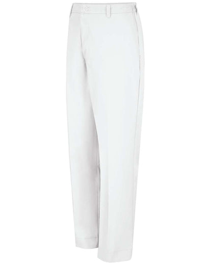 Red Kap Men's Elastic Insert Work Pants PT60 #color_White - 37 Unhemmed