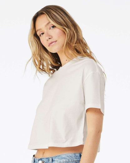 BELLA + CANVAS Women's Jersey Crop Tee 6482 #colormdl_Vintage White