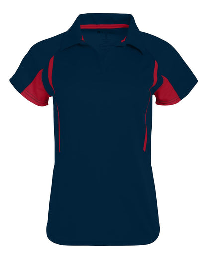 Holloway Women's Two-Tone Avenger Polo 222730 #color_Navy/ Scarlet