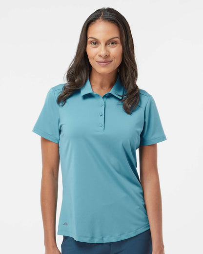 Adidas Women's Ultimate Solid Polo A515 #colormdl_Hazy Blue