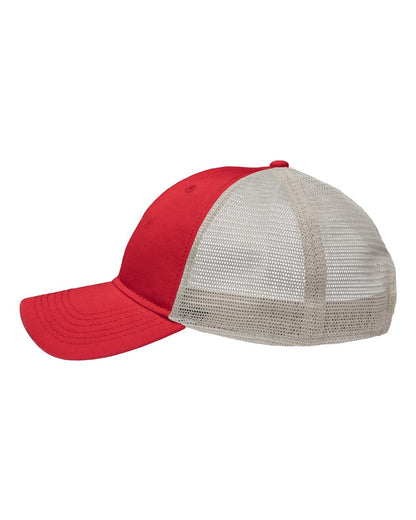 Sportsman Mesh Dad Hat Fit SP1750 #color_Red/ Stone