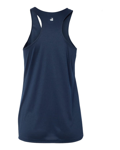 Badger Women’s B-Core Racerback Tank Top 4166 #color_Navy