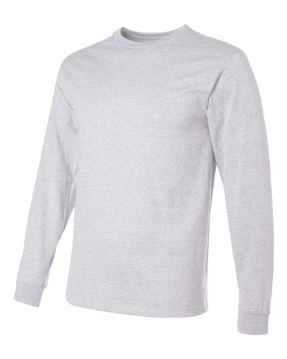 JERZEES Men's Dri-Power® Long Sleeve 50/50 T-Shirt 29LSR #color_Ash