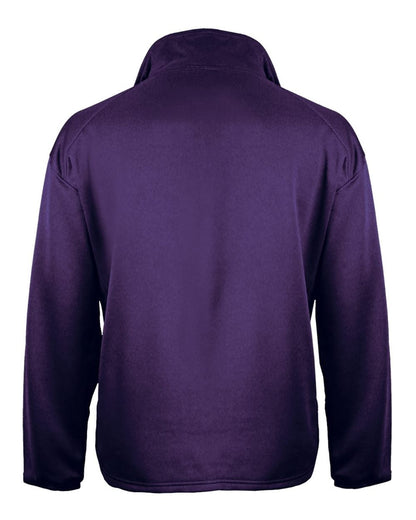 Badger Performance Fleece Quarter-Zip Pullover 1480 #color_Purple