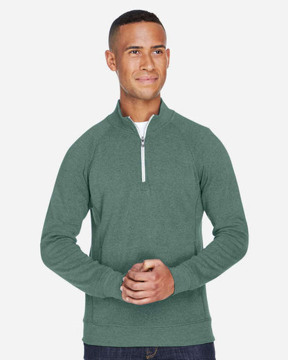 J. America Men's Triblend Quarter-Zip Sweatshirt 8869 #colormdl_Balsam Triblend