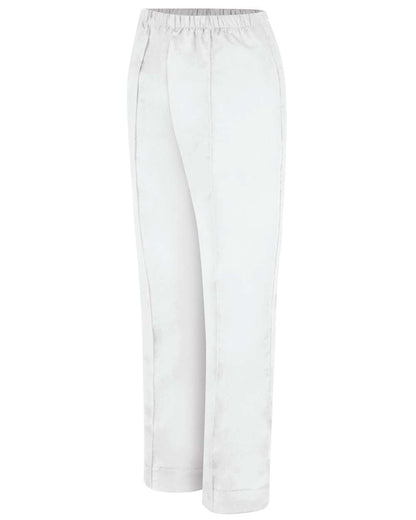 Red Kap Women's Extended Sizes Poplin Pants PP73EXT #color_White - Unhemmed