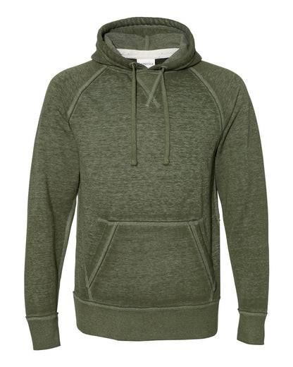 J. America Men's Vintage Zen Fleece Hooded Sweatshirt 8915 #color_Twisted Olive