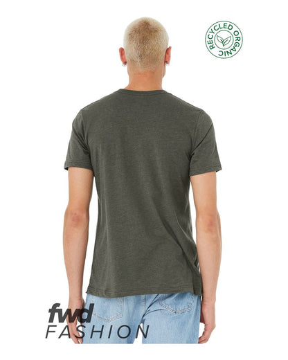 BELLA + CANVAS FWD Fashion Jersey Recycled Organic Tee 3001RCY #colormdl_Heather Military Green