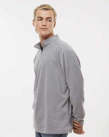 Augusta Sportswear Eco Revive™ Micro-Lite Fleece Quarter-Zip Pullover 6863 #colormdl_Athletic Grey