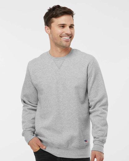 Russell Athletic Unisex Cotton Rich Crewneck Sweatshirt 82RNSM #colormdl_Athletic Heather