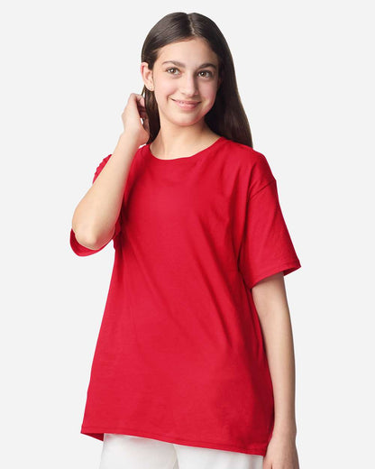 Gildan Youth Light Cotton T-Shirt 3000B #colormdl_Red