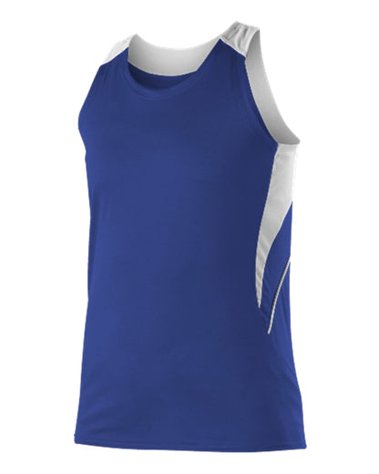 Alleson Athletic Women's Loose Fit Track Tank R1LFJW #color_Royal/ White