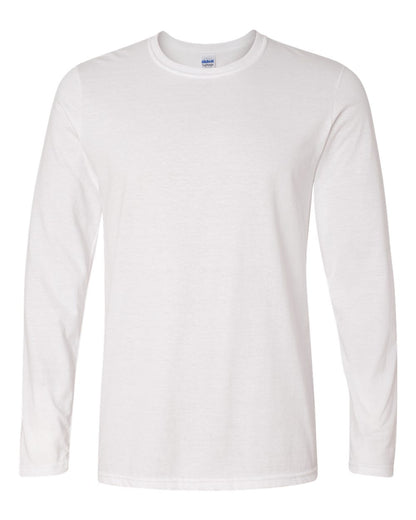 Gildan Unisex Softstyle® Long Sleeve T-Shirt 64400 #color_White