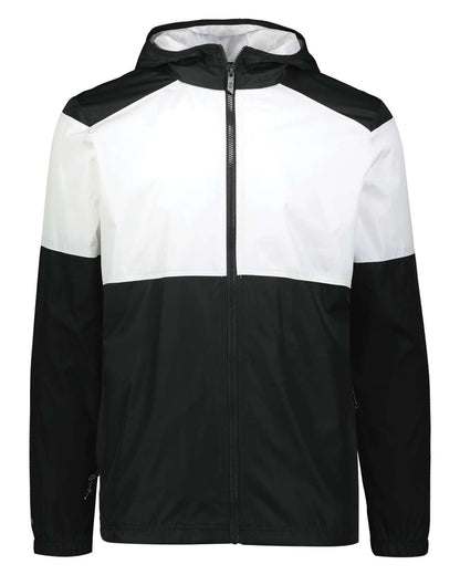 Holloway Men's SeriesX Hooded Jacket 229528 #color_Black/ White