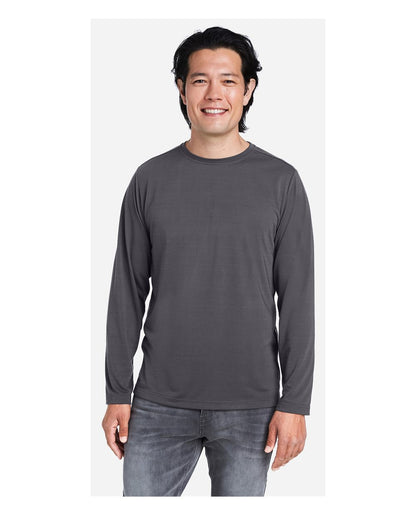 CORE365 Unisex Fusion ChromaSoft™ Performance Long Sleeve T-Shirt CE111L #colormdl_Carbon