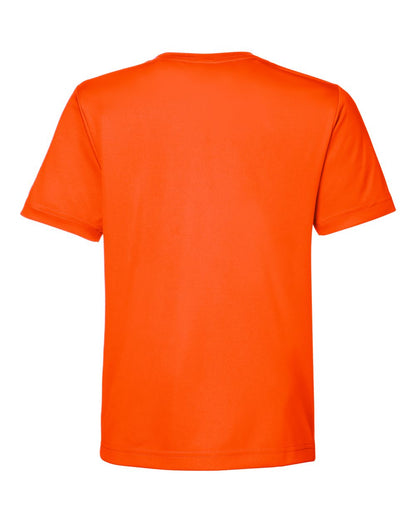 CORE365 Youth Capital Performance T-Shirt CE10Y #color_Campus Orange