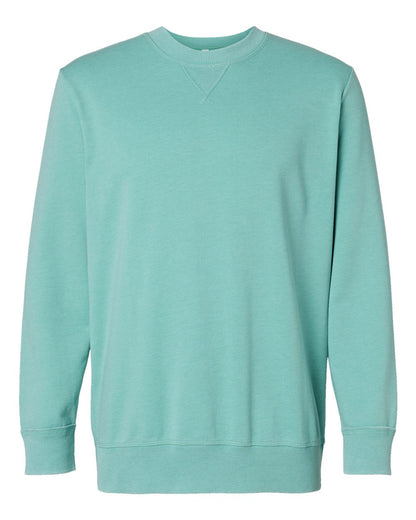 LAT Unisex Vintage Wash Fleece Crewneck Sweatshirt 6935 #color_Washed Saltwater