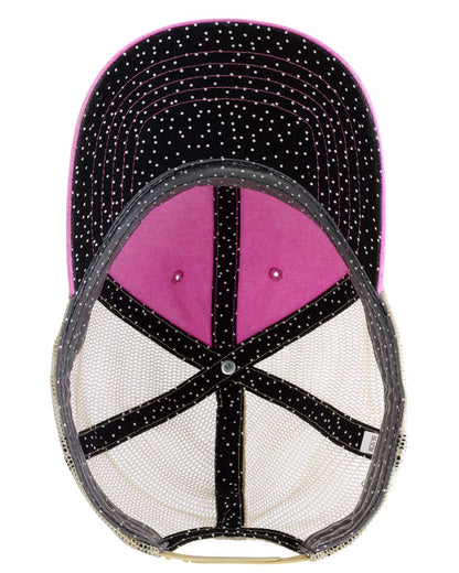 Infinity Her Women's Washed Mesh-Back Cap TESS #color_Rose/ Polka Dots
