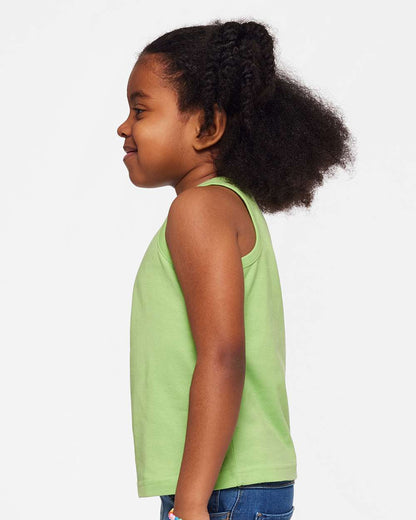 Rabbit Skins Toddler Fine Jersey Tank 3323 #colormdl_Key Lime