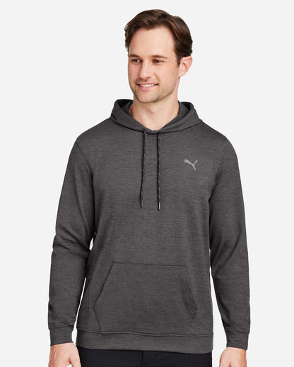 Puma Golf Men's Cloudspun Progress Hooded Sweatshirt 534527 #colormdl_Puma Black Heather