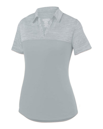 Augusta Sportswear Women's Shadow Tonal Heather Polo 5413 #color_Silver