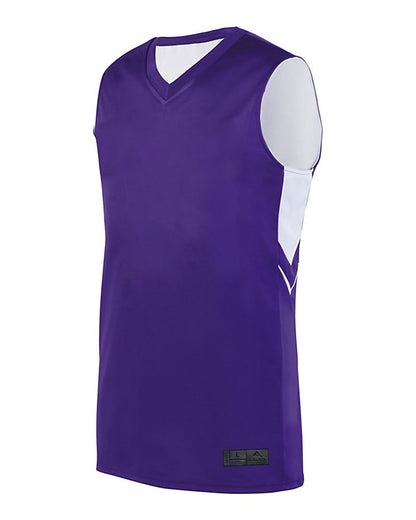 Augusta Sportswear Alley-Oop Reversible Jersey 1166 #color_Purple/ White