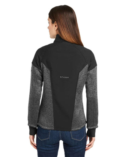 Spyder Women's Passage Sweater Jacket S17741 #colormdl_Polar/ Black