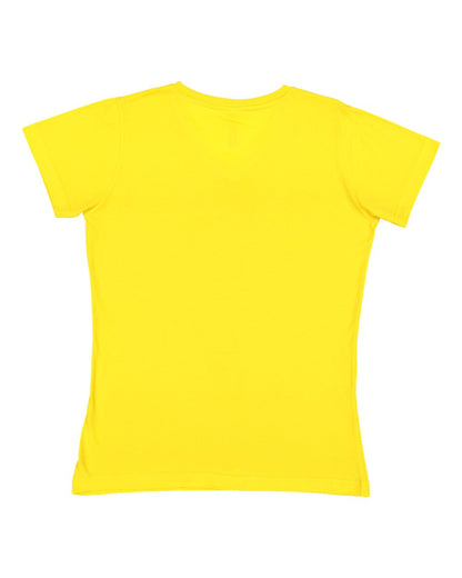 LAT Women's Fine Jersey V-Neck Tee 3507 #color_Yellow
