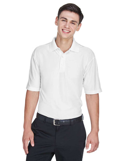 UltraClub Men's Cool & Dry Elite Performance Polo 8415 #colormdl_White