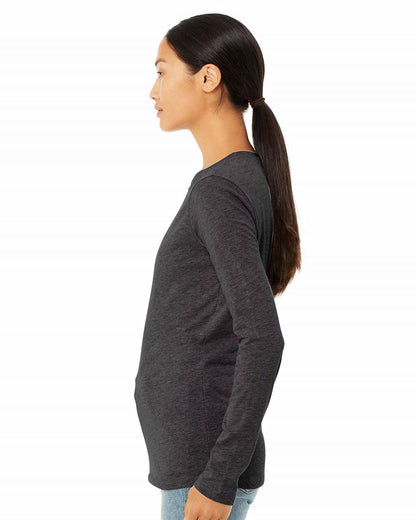 BELLA + CANVAS Women’s Jersey Long Sleeve Tee 6500 #colormdl_Dark Grey Heather