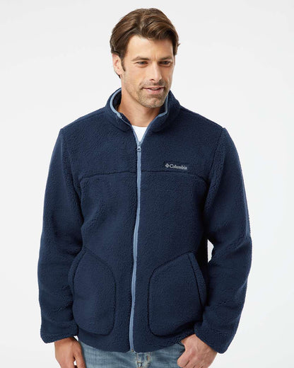 Columbia Men's Rugged Ridge™ II Sherpa Fleece Full-Zip 191111 #colormdl_Collegiate Navy