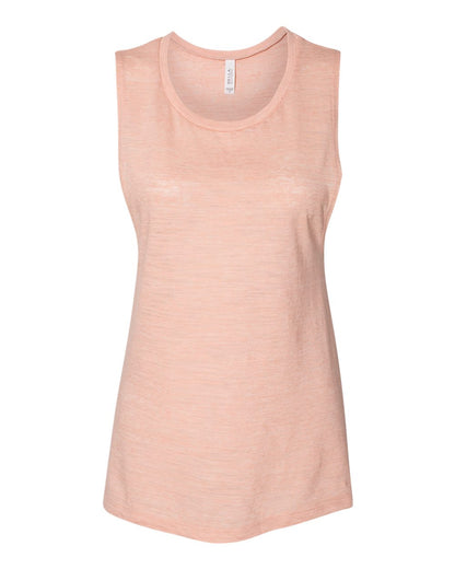 BELLA + CANVAS Women's Flowy Scoop Muscle Tank 8803 #color_Peach Slub