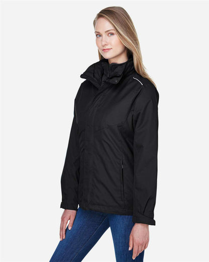 CORE365 Women's 3-in-1 Jacket with Fleece Liner 78205 #colormdl_Black