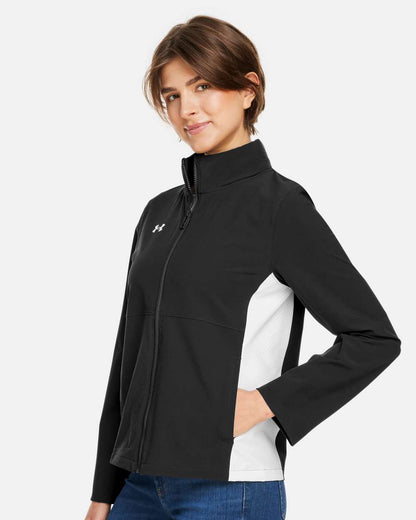 Under Armour Women's Rival Stretch Jacket 1389661 #colormdl_Black/ White/ White