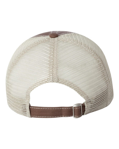 Valucap Bounty Dirty-Washed Mesh-Back Cap 3150 #color_Fatigue/ Khaki