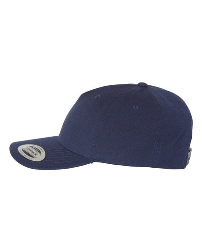 YP Classics Premium Five-Panel Curved Bill Snapback Cap 5789M #color_Navy