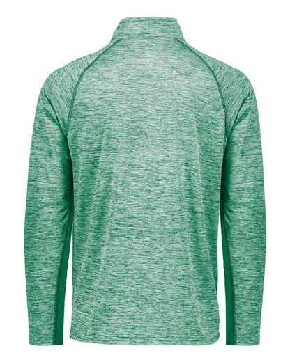 Holloway Men's Electrify CoolCore® Quarter-Zip Pullover 222574 #color_Kelly Heather