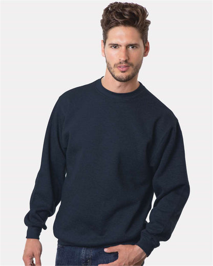 Bayside USA-Made Crewneck Sweatshirt 1102 #colormdl_Navy