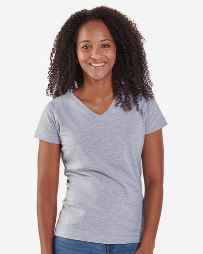 Boxercraft Women's V-Neck T-Shirt BW2201 #color_Oxford Heather