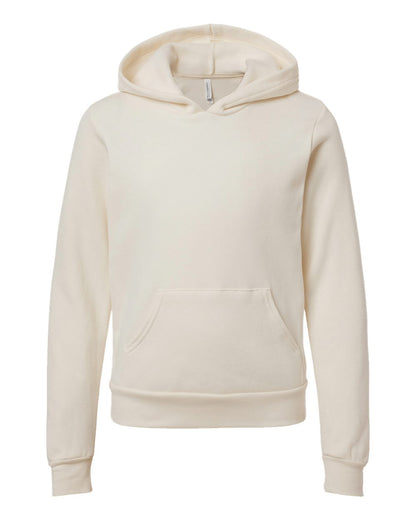 BELLA + CANVAS Youth Sponge Fleece Hoodie 3719Y #color_Natural